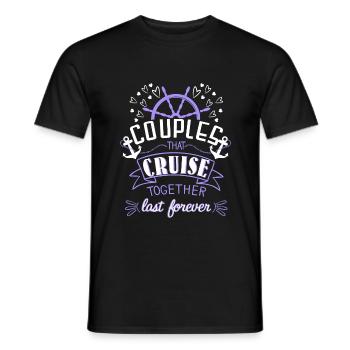 Cruise Couples - Men's T-Shirt - black - Front - AI Model Male 178 light (178cm)