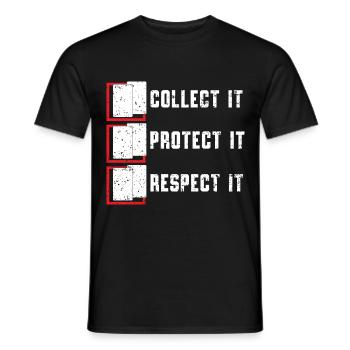 Sammle sie - Beschütze sie - Respektiere sie TCG - Männer T-Shirt - Schwarz - Vorne - AI Model Male 178 light (178cm)