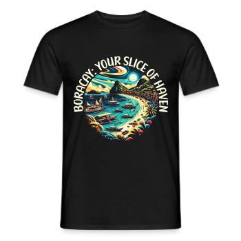 Boracay Philippinen Sommerurlaub Boaracay Beach - Männer T-Shirt - Schwarz - Vorne - AI Model Male 178 light (178cm)