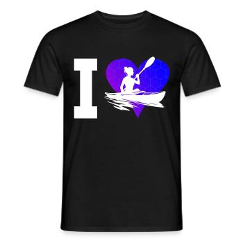 Kayak Hommes Femmes Canoë Kayak Kayak - T-shirt homme - noir - Devant - AI Model Male 178 light (178cm)