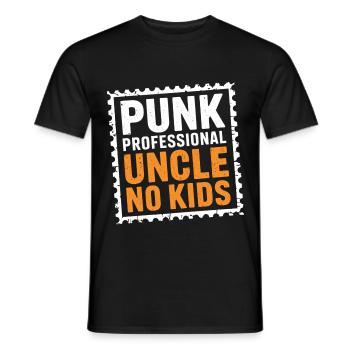 Punk Professional Uncle No Kids 11 - Männer T-Shirt - Schwarz - Vorne - AI Model Male 178 light (178cm)