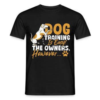Hundetrainer, Schule, Tierbetreuung, Hundetraining - Männer T-Shirt - Schwarz - Vorne - AI Model Male 178 light (178cm)