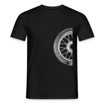 Automobile Tuning Rims Design - Men's T-Shirt - black - Front - AI Model Male 178 light (178cm)