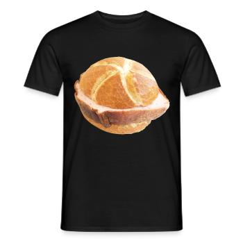 Drôle octobre JGA Team Leberkas tenue - T-shirt homme - noir - Devant - AI Model Male 178 light (178cm)