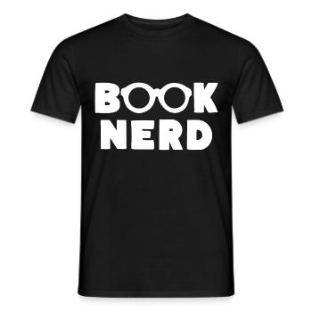 BOOK NERD Books Reading Love - Men's T-Shirt - black - Front - AI Model Male 178 light (178cm)