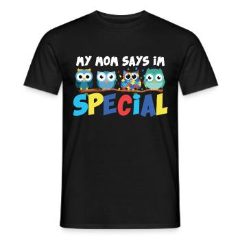 Mouvement d’éducation spécialisée Autism Awareness Gesc - T-shirt homme - noir - Devant - AI Model Male 178 light (178cm)
