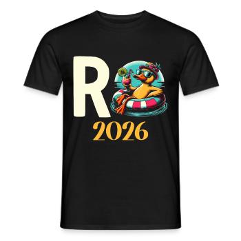 Pensioner Gift Pension 2026 Retirement - Men's T-Shirt - black - Front - AI Model Male 178 light (178cm)
