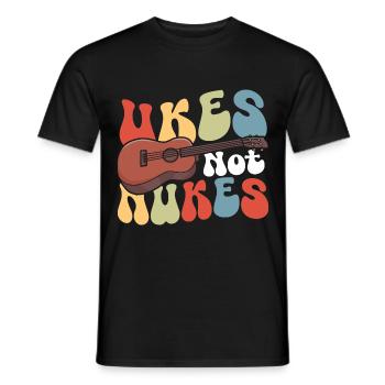 Ukulele Lover Music Ukulele Kostüm Ukulele Merch - Männer T-Shirt - Schwarz - Vorne - AI Model Male 178 light (178cm)