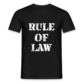 État de droit - cadeau pour les étudiants en droit - T-shirt homme - noir - Devant - AI Model Male 178 light (178cm)