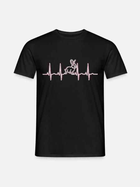 Rabbit Heart Rate - Men's T-Shirt - black