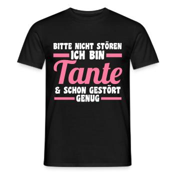 Patinntante Patin Tante - Männer T-Shirt - Schwarz - Vorne - AI Model Male 178 light (178cm)
