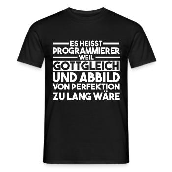 Programmieren Entwickler Coder Programmierer - Männer T-Shirt - Schwarz - Vorne - AI Model Male 178 light (178cm)