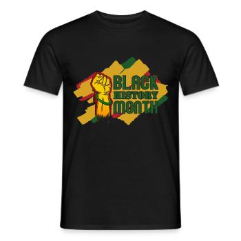 Black History Month Black History - Männer T-Shirt - Schwarz - Vorne - AI Model Male 178 light (178cm)