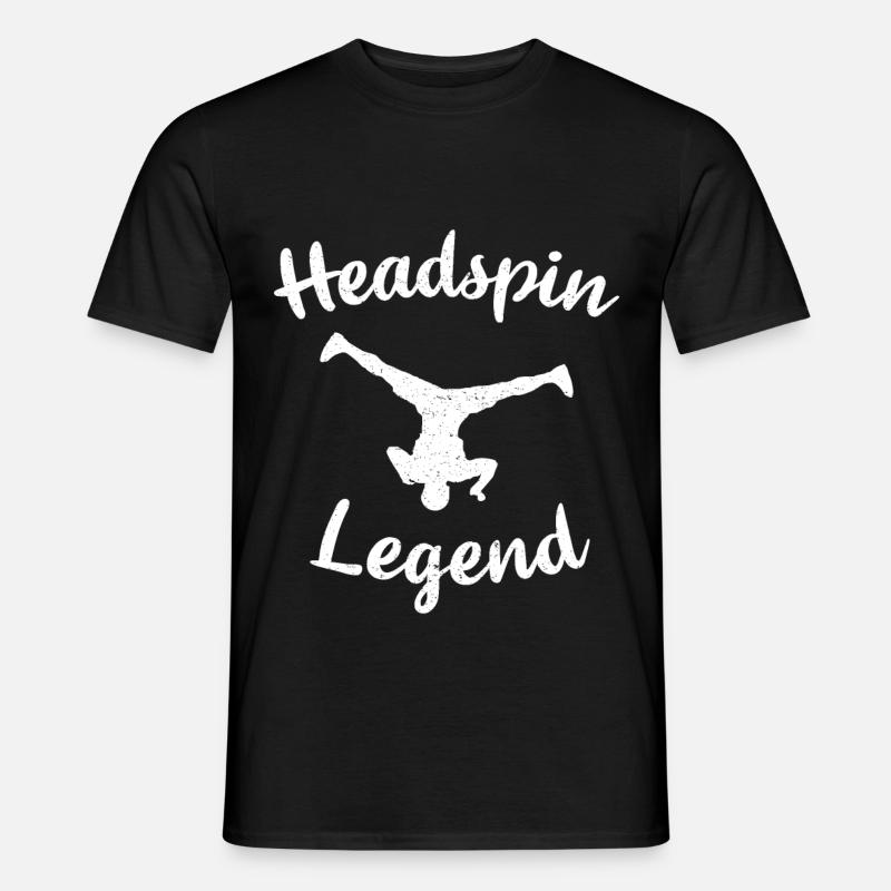 Breakdancer Headspin - Men's T-Shirt - black
