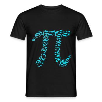 pi - T-shirt homme - noir - Devant - AI Model Male 178 light (178cm)