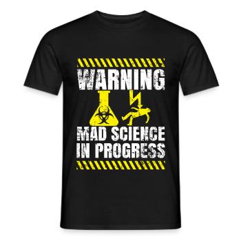 Science drôle - T-shirt homme - noir - Devant - AI Model Male 178 light (178cm)