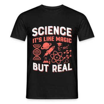 Videnskab - Mænd T-shirt - sort - Foran - AI Model Male 178 light (178cm)