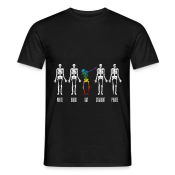 Gay Pride Dab Dabbing Equality LGBT - Men's T-Shirt - black - Front - AI Model Male 178 light (178cm)