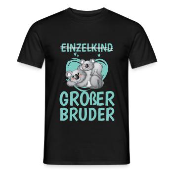 Großer Bruder - Koala - Männer T-Shirt - Schwarz - Vorne - AI Model Male 178 light (178cm)