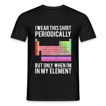 Chimie Geek Enseignant Nerd Drôle - T-shirt homme - noir - Devant - AI Model Male 178 light (178cm)