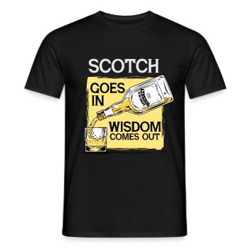 Scotch Männergeschenk - Männer T-Shirt - Schwarz - Vorne - AI Model Male 178 light (178cm)