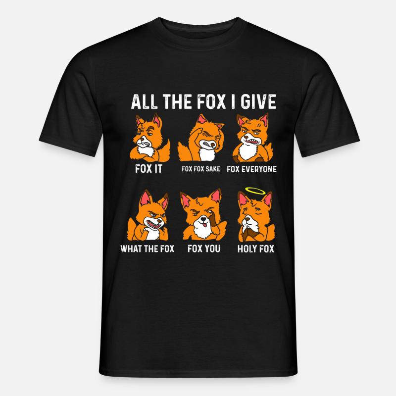 Fox - Mænd T-shirt - sort