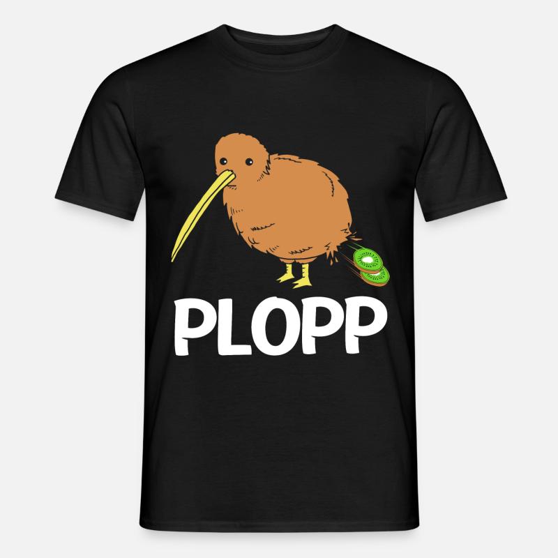 kiwi-vogel Kiwi Vogel - Männer T-Shirt - Schwarz