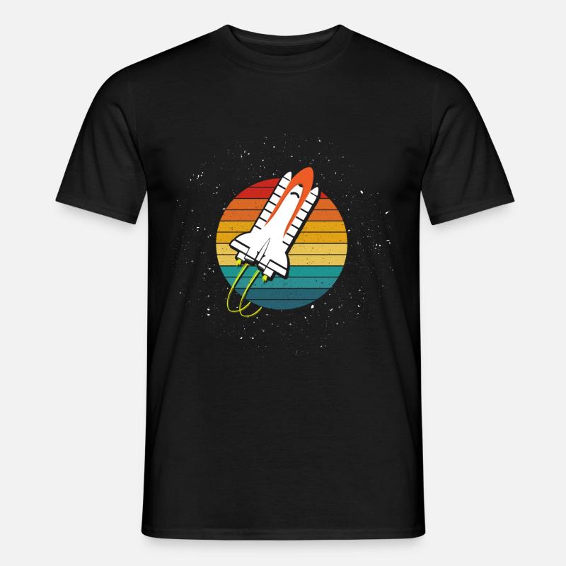 Raumschifft Galaxy Weltraum - Männer T-Shirt - Schwarz