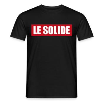 Le solide | cadeau pour homme solide | homme fort - T-shirt homme - noir - Devant - AI Model Male 178 light (178cm)