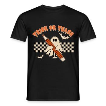 Trick Or Teach - Men's T-Shirt - black - Front - AI Model Male 178 light (178cm)