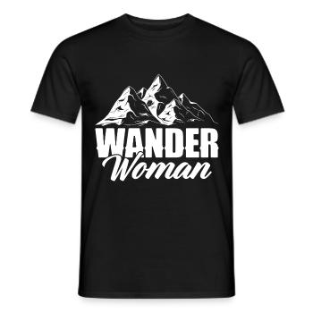 Wandern Geschenk Für Wanderer Berge Trekking - Männer T-Shirt - Schwarz - Vorne - AI Model Male 178 light (178cm)