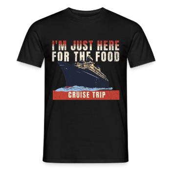 Kreuzfahrt Kreuzfahrtschiff Boot Urlaub Reise - Männer T-Shirt - Schwarz - Vorne - AI Model Male 178 light (178cm)