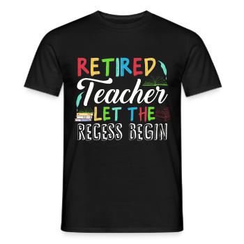 Lehrer im Ruhestand, Lehrer in Rente - Männer T-Shirt - Schwarz - Vorne - AI Model Male 178 light (178cm)