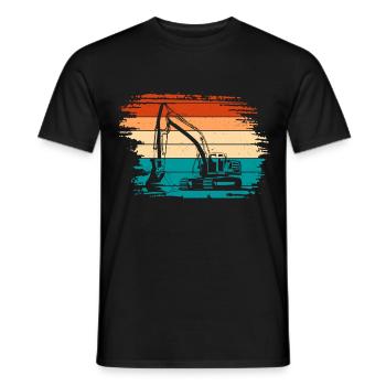 Excavatrice - T-shirt homme - noir - Devant - AI Model Male 178 light (178cm)