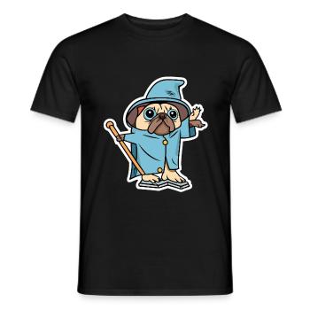 Magier - Männer T-Shirt - Schwarz - Vorne - AI Model Male 178 light (178cm)