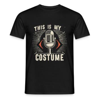Mikrofon - Männer T-Shirt - Schwarz - Vorne - AI Model Male 178 light (178cm)