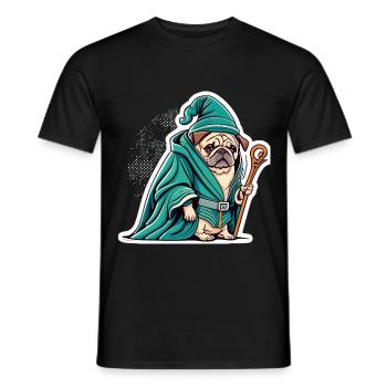 Zauberer - Männer T-Shirt - Schwarz - Vorne - AI Model Male 178 light (178cm)