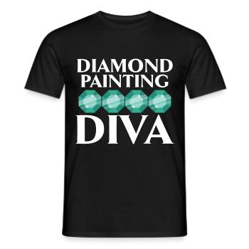 Diamond painting hand tools diamond painter - Men's T-Shirt - black - Front - AI Model Male 178 light (178cm)