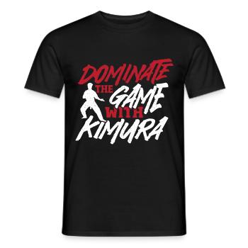 Martial Arts BJJ Jiu Jitsu Fighter Kimura - Men's T-Shirt - black - Front - AI Model Male 178 light (178cm)