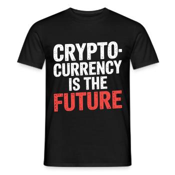 Cryptocurrency Is The Future 7 - Männer T-Shirt - Schwarz - Vorne - AI Model Male 178 light (178cm)