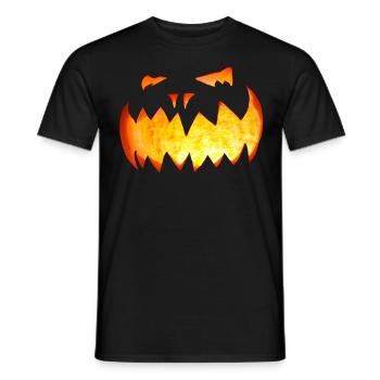 Halloween Pumpkin - Men's T-Shirt - black - Front - AI Model Male 178 light (178cm)