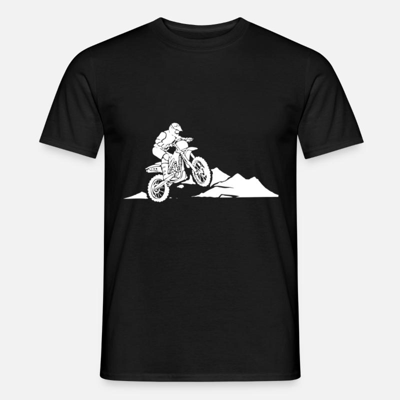 Motocross - Männer T-Shirt - Schwarz