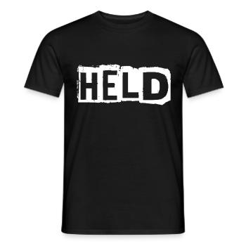 Cadeau de lettrage héros - T-shirt homme - noir - Devant - AI Model Male 178 light (178cm)
