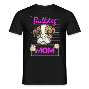 Französische Bulldogge Mutter Hunde Geschenk Hund - Männer T-Shirt - Schwarz - Vorne - AI Model Male 178 light (178cm)