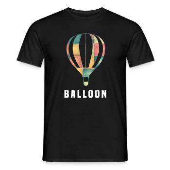 Heißluft Ballon - Männer T-Shirt - Schwarz - Vorne - AI Model Male 178 light (178cm)