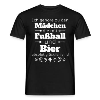 Bon cadeau fille bière sport sport - T-shirt homme - noir - Devant - AI Model Male 178 light (178cm)