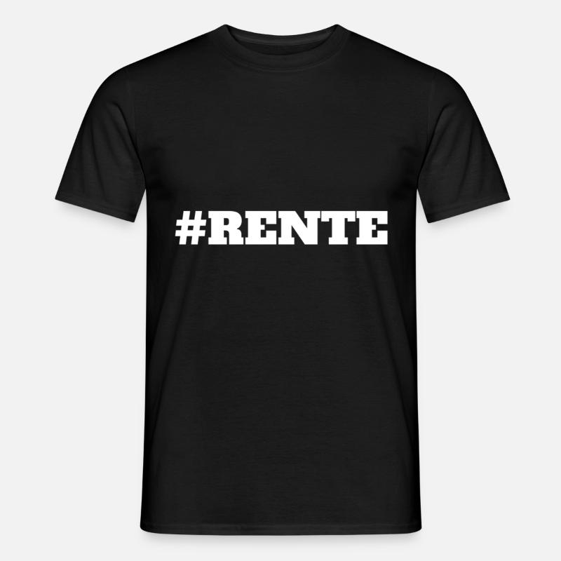 Rente - Männer T-Shirt - Schwarz