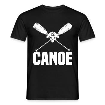 canoa - Camiseta hombre - negro - delante - AI Model Male 178 light (178cm)