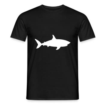 Haifisch - Männer T-Shirt - Schwarz - Vorne - AI Model Male 178 light (178cm)
