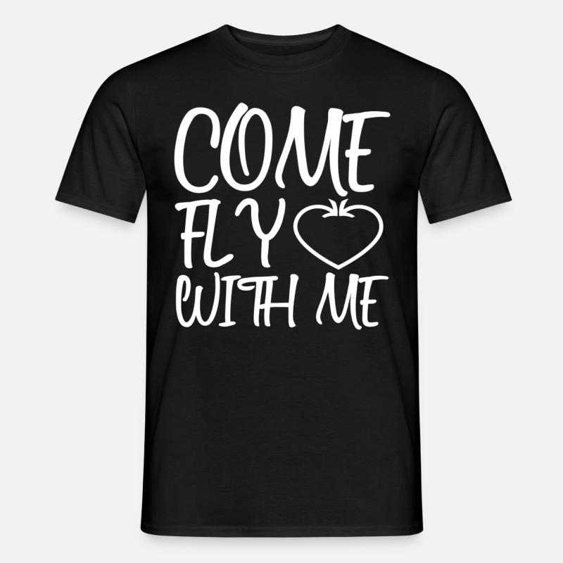 Flugzeug - Männer T-Shirt - Schwarz